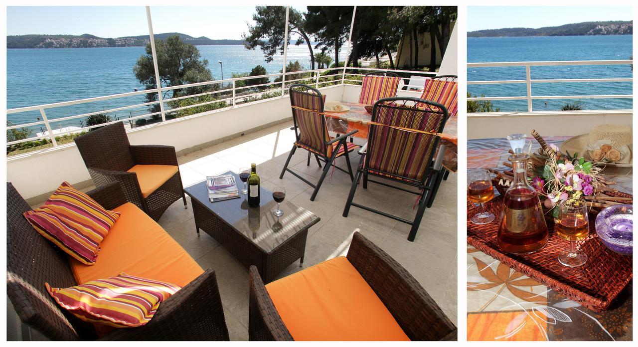 Gem Of The Sea Luxury Beach Apartment With Brand New Heating Infinity Pool Trogir Dış mekan fotoğraf